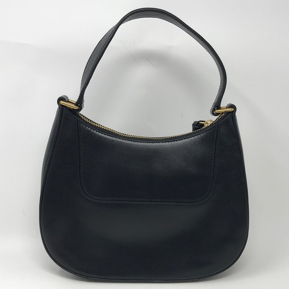 Loeffler Randall Greta Leather Shoulder Bag, Size M - Black/Gold Women's - Picture 3 of 16